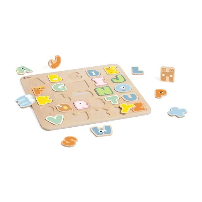 پازل چوبی الفبا انگلیسی کلاسیک ورد Classic World Alphabet Puzzle کد 40065