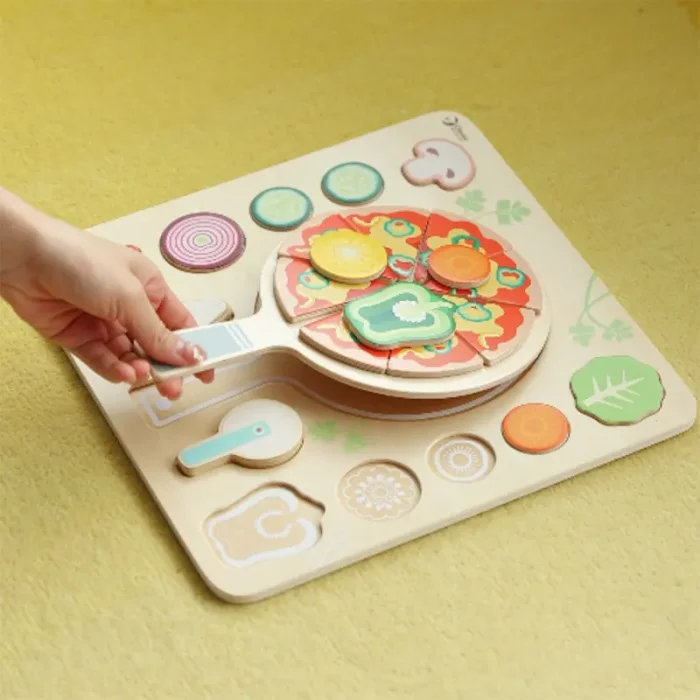 پازل چوبی جاگذاری پیتزا Classic World Pizza Puzzle کد 40066