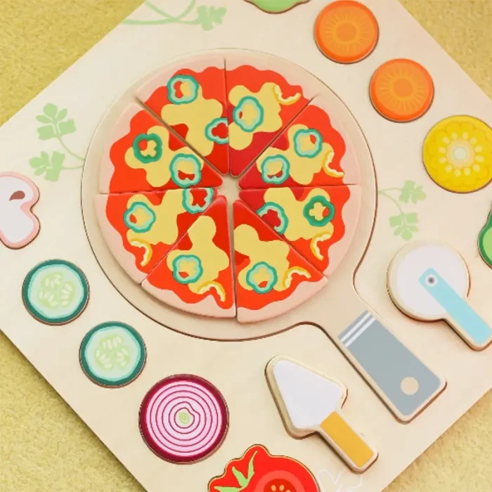 پازل چوبی جاگذاری پیتزا Classic World Pizza Puzzle کد 40066