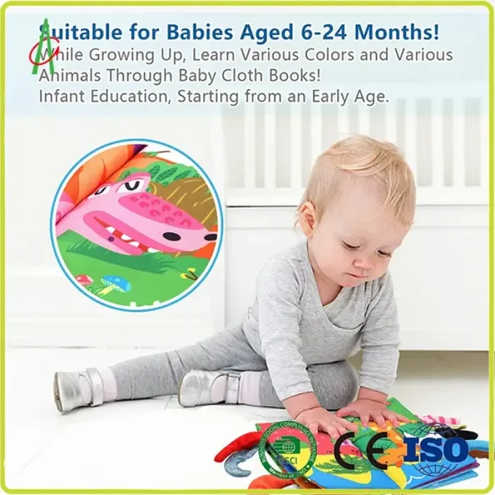 کتاب پارچه ای آموزشی جغجغه ای کد TB01924090288