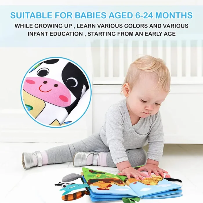 کتاب پارچه ای آموزشی جغجغه ای کد TB01924090288