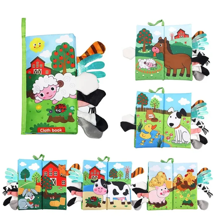 کتاب پارچه ای آموزشی جغجغه ای کد TB01924090288