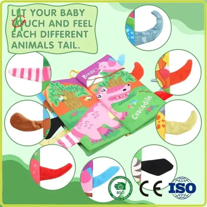 کتاب پارچه ای آموزشی جغجغه ای کد TB01924090288