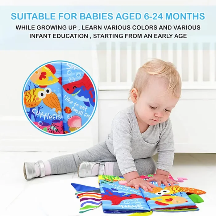 کتاب پارچه ای آموزشی جغجغه ای کد TB01924090288