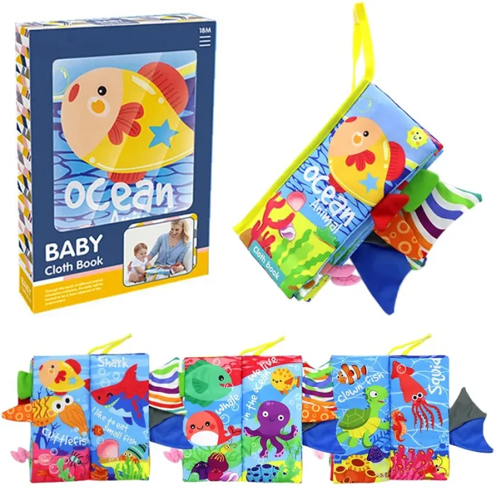 کتاب پارچه ای آموزشی جغجغه ای کد TB01924090288