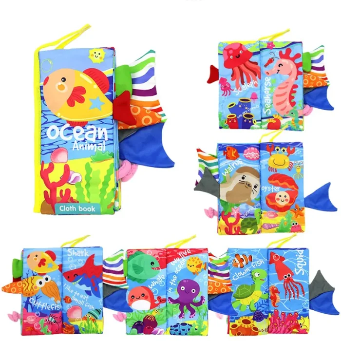 کتاب پارچه ای آموزشی جغجغه ای کد TB01924090288