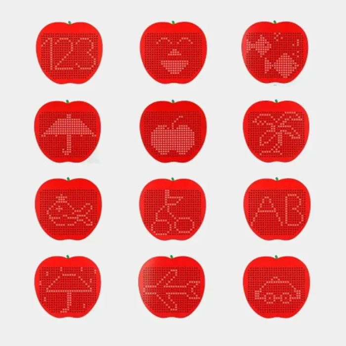 صفحه طراحی مگنتی 468 تکه مدل سیب کد QH930