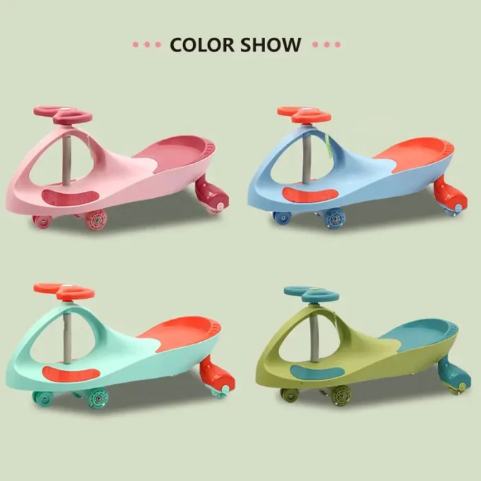 پلاسماکار چرخ ژله ای چراغدار نعنایی کد P/MTD888/D