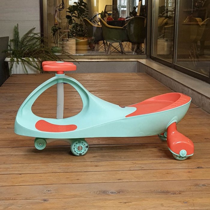 پلاسماکار چرخ ژله ای چراغدار نعنایی کد P/MTD888/D