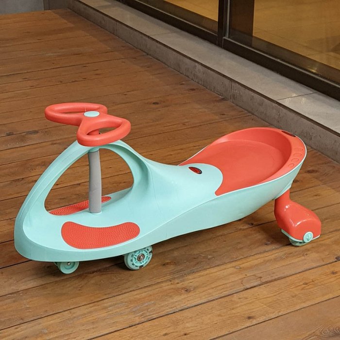 پلاسماکار چرخ ژله ای چراغدار نعنایی کد P/MTD888/D