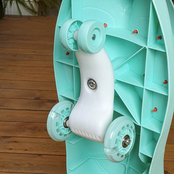 پلاسماکار چرخ ژله ای چراغدار نعنایی کد P/MTD888/D