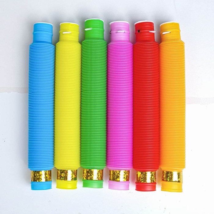 اسباب بازی لوله حسی چراغ دار 6 عددی کد 6928382