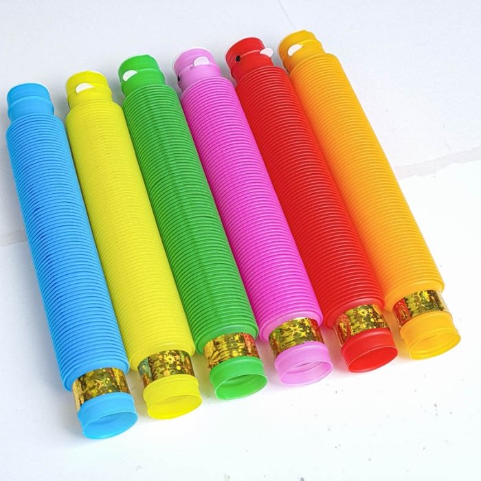 اسباب بازی لوله حسی چراغ دار 6 عددی کد 6928382