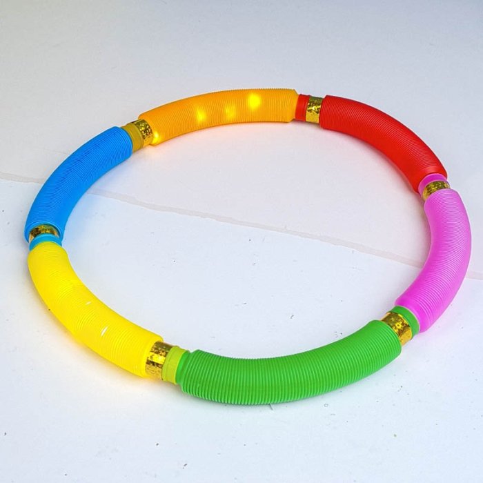 اسباب بازی لوله حسی چراغ دار 6 عددی کد 6928382