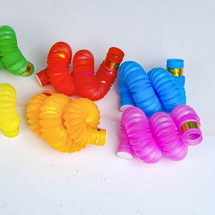 اسباب بازی لوله حسی چراغ دار 6 عددی کد 6928382