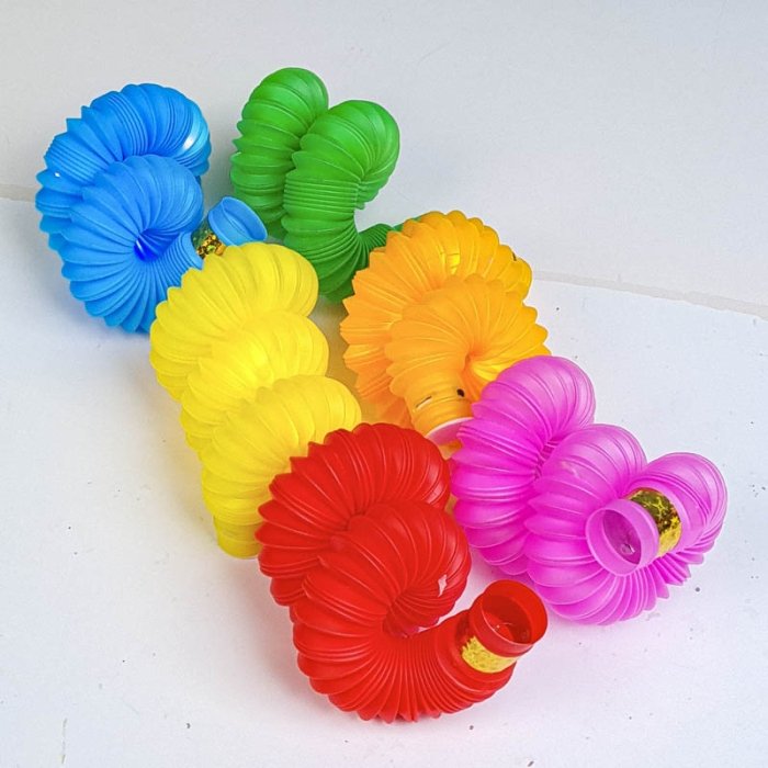 اسباب بازی لوله حسی چراغ دار 6 عددی کد 6928382