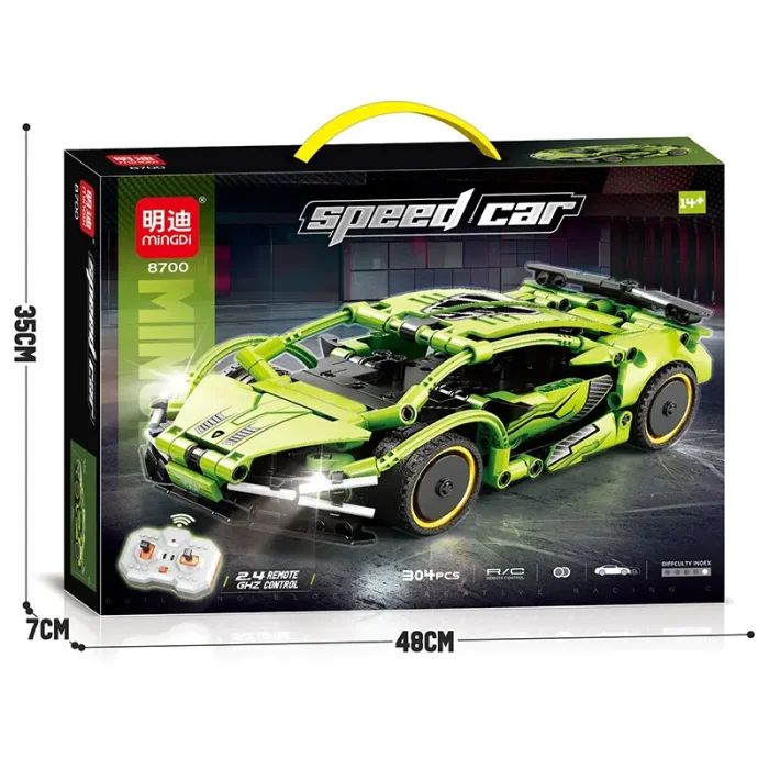 لگو ماشین مسابقه کنترلی  304  تکه مدل SPEED CAR کد 8700