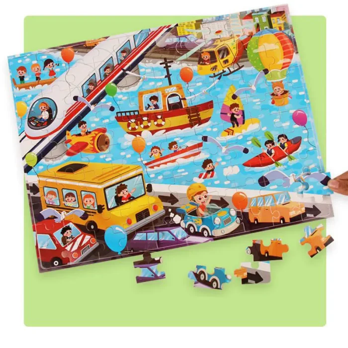 پازل 100 تکه مدل حمل و نقل دریایی کد 363867