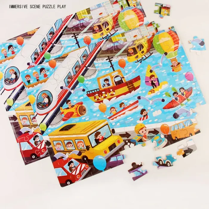 پازل 100 تکه مدل حمل و نقل دریایی کد 363867