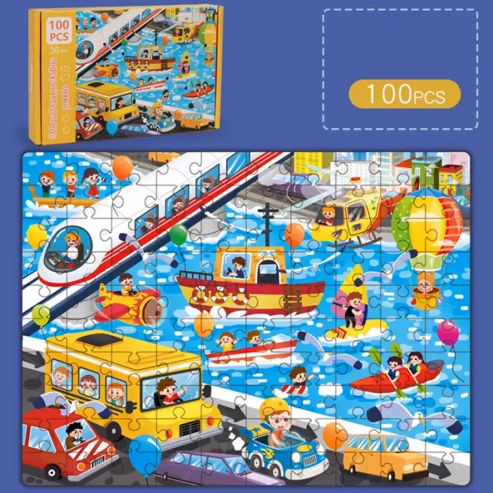 پازل 100 تکه مدل حمل و نقل دریایی کد 363867