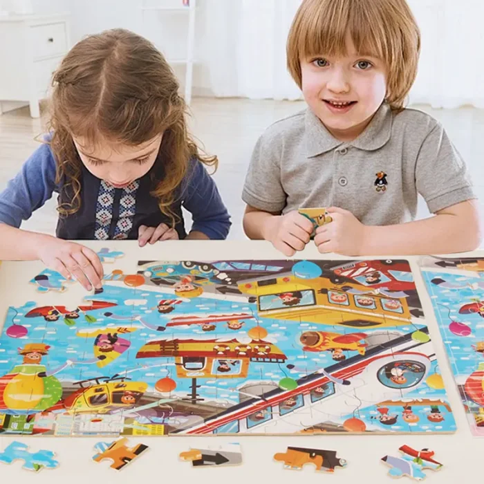 پازل 100 تکه مدل حمل و نقل دریایی کد 363867