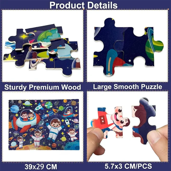 پازل 100 تکه مدل فضانورد کد 363881