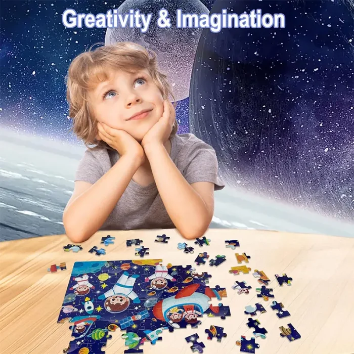 پازل 100 تکه مدل فضانورد کد 363881