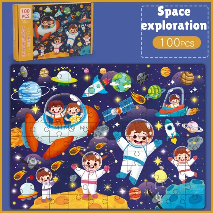 پازل 100 تکه مدل فضانورد کد 363881