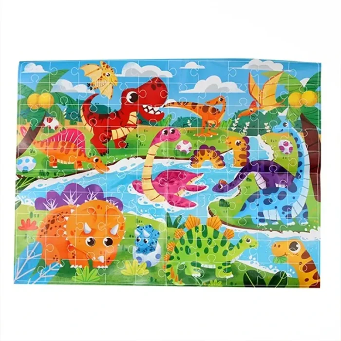 پازل 100 تکه مدل دنیای دایناسور کد 363935