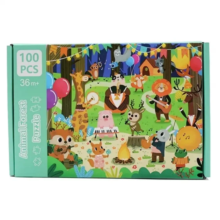 پازل 100 تکه مدل حیوانات جنگل کد 363850