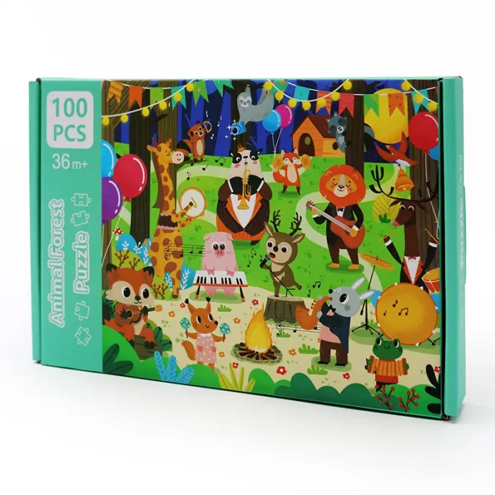 پازل 100 تکه مدل حیوانات جنگل کد 363850