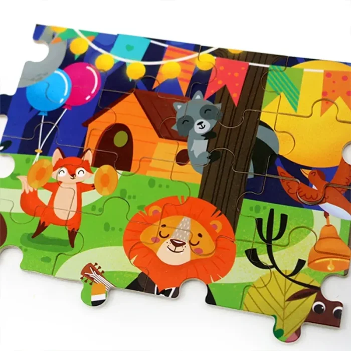 پازل 100 تکه مدل حیوانات جنگل کد 363850