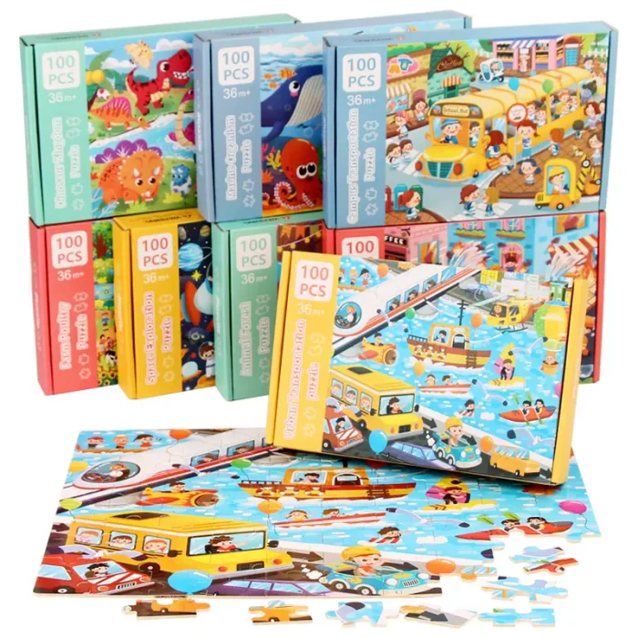 پازل 100 تکه مدل حیوانات جنگل کد 363850