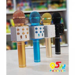 میکروفون اسپیکر دار آبی مدل 858