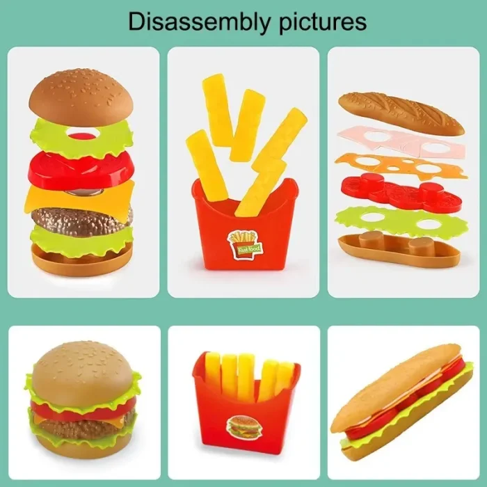 ست اسباب بازی فست فود همبرگر کد 7210528