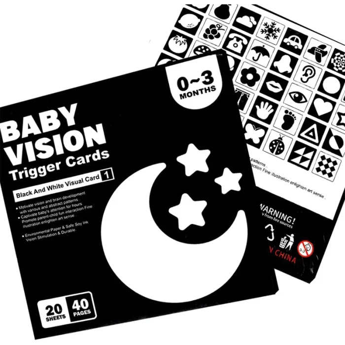 فلش کارت نوزاد سیاه و سفید کد QM271