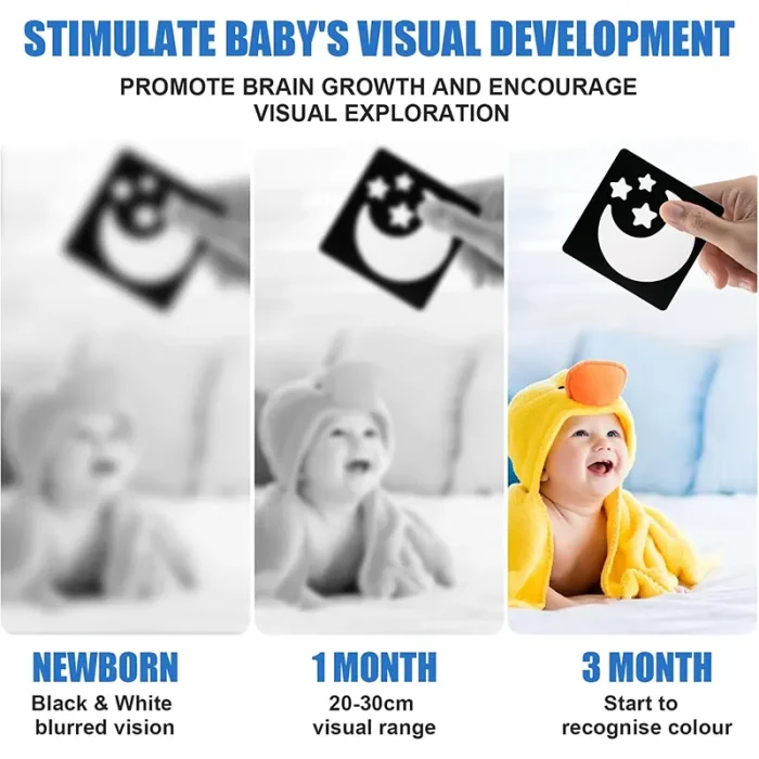 فلش کارت نوزاد سیاه و سفید کد QM271