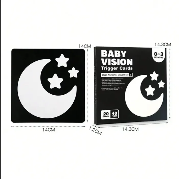 فلش کارت نوزاد سیاه و سفید کد QM271