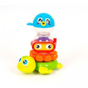 اسباب بازی حمام کودک طرح حیوانات  Huile Toys مدل 3112