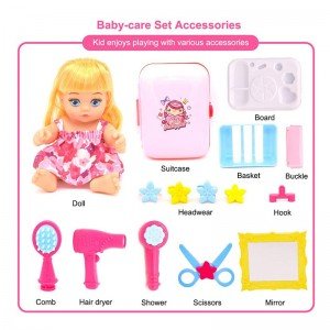 قیمت کوله به همراه عروسک و لوازم آرایشی مدل 7639