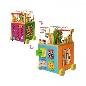 مکعب هوش چرخدار چوبی مدل SBD5846