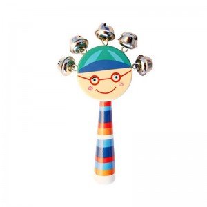 اسباب بازی چوبی جغجغه کودک رنگ سبز پسرانه مدل P/7790/E