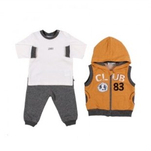 ست سه تكه بلوزو شلوار پسرانه azizbebeكد3032