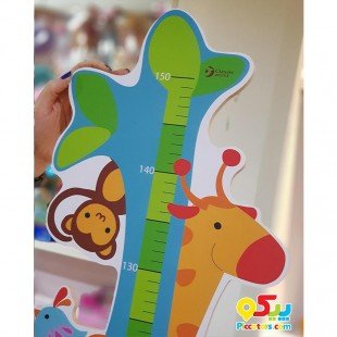 چارت قد چوبی باغ وحش Classic World مدل Zoo Growth chart 4815