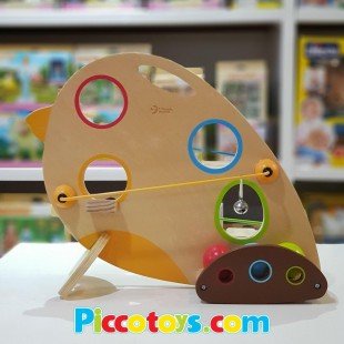 اسباب بازی چوبی راه توپ طرح پرنده Classic World مدل 3319