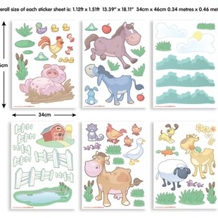 استیکر ( اتاق نوزاد ) مزرعه شاد كد41066