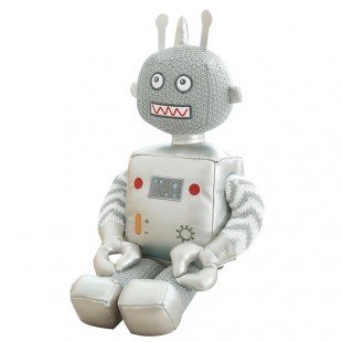 عروسک پولیشی ربات نقره ای بزرگ مدل 1066