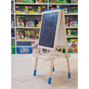 تخته نقاشی دو طرفه سیاه و سفید آبی مدل 1401