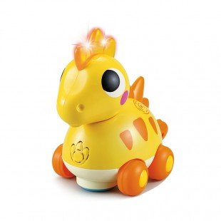 اسباب بازی موزیکال طرح دایناسور زرد هولی تویز Huile Toys مدل P/6110/ZA