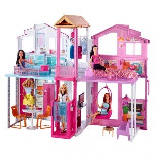 خانه بزرگ باربی با لوازم مدل DLY32